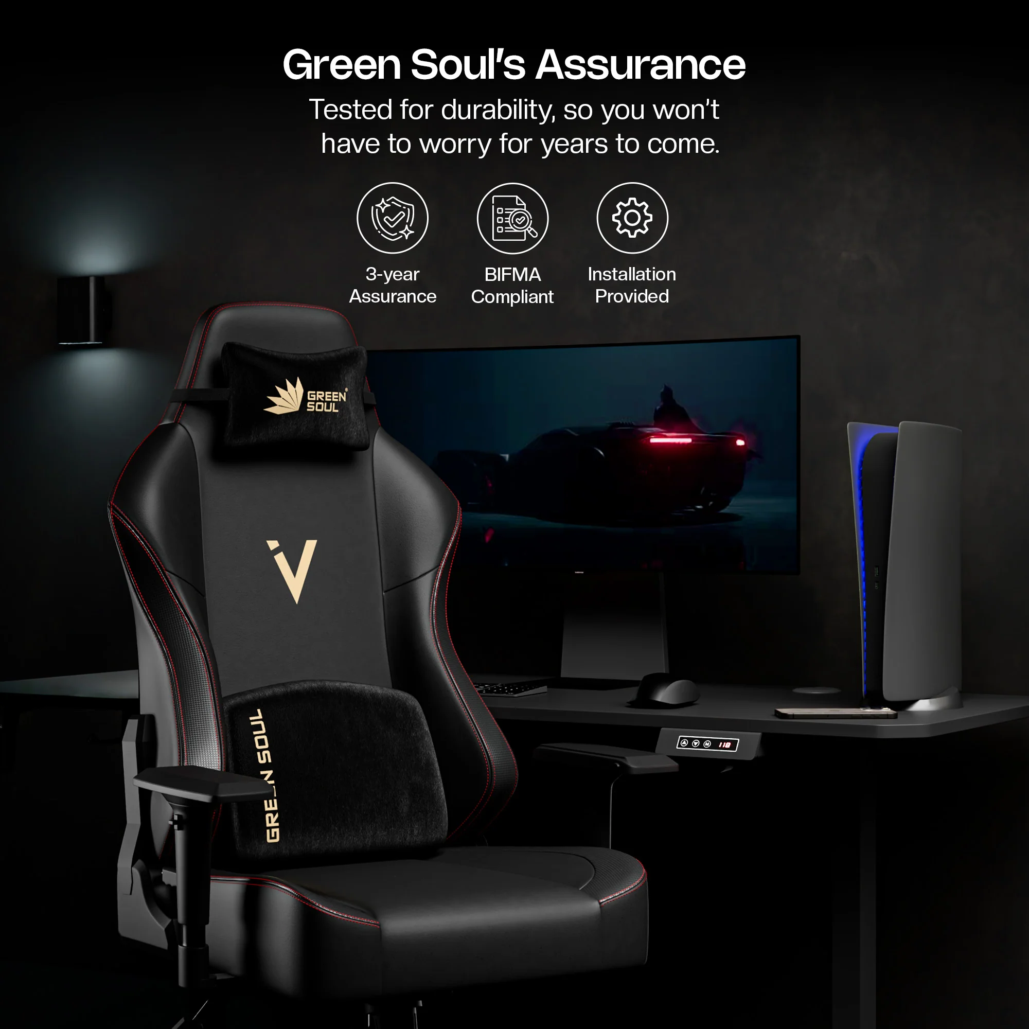 Green Soul Vision Gaming Chair - Image 44