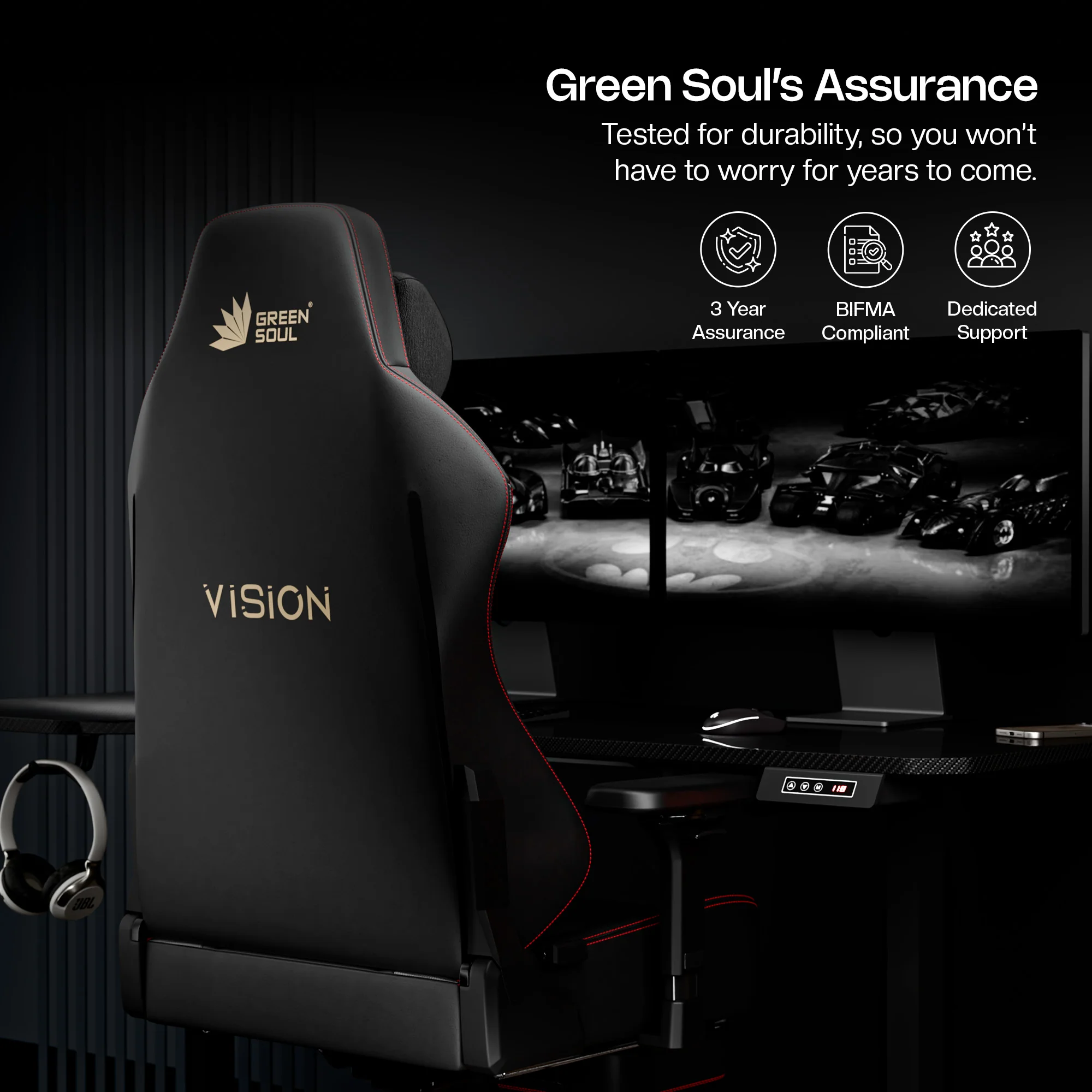 Green Soul Vision Pro V2 Gaming Chair - Image 62