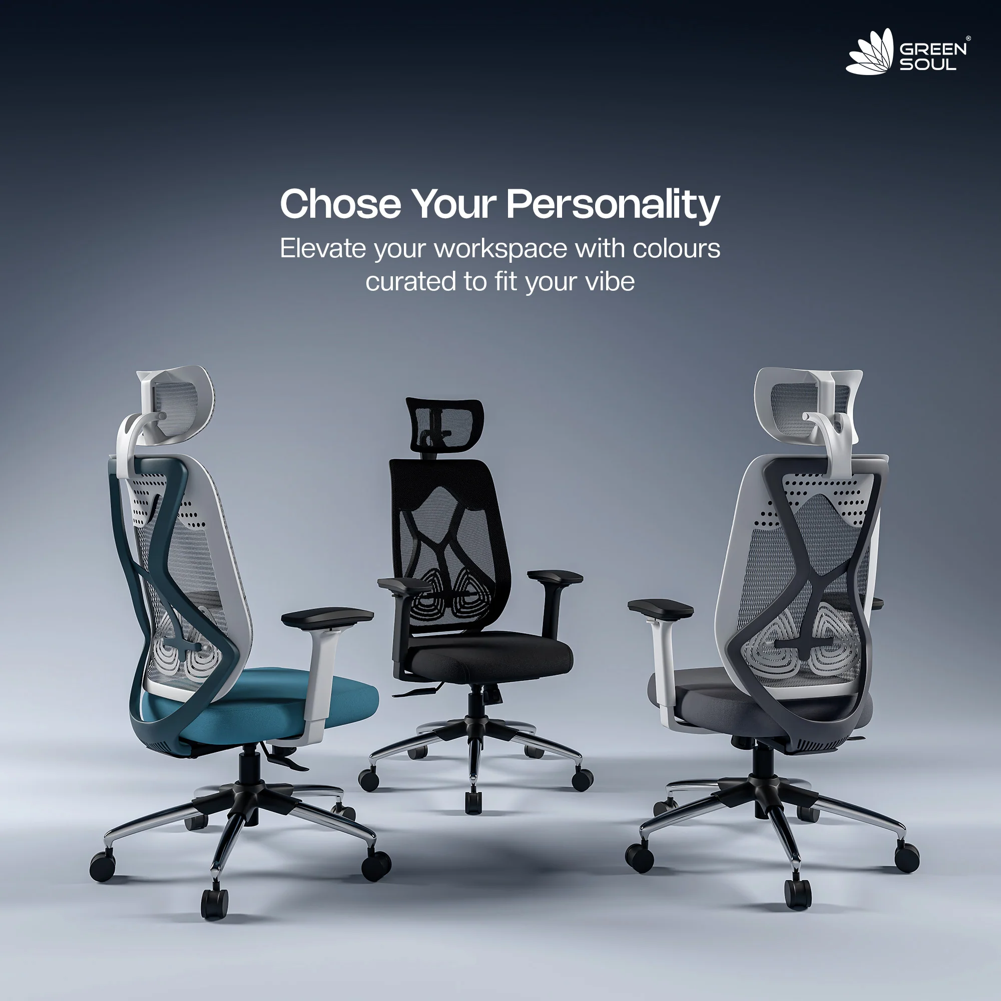 Green Soul Zodiac Pro Series High Back Mesh Office Chair - Image 104