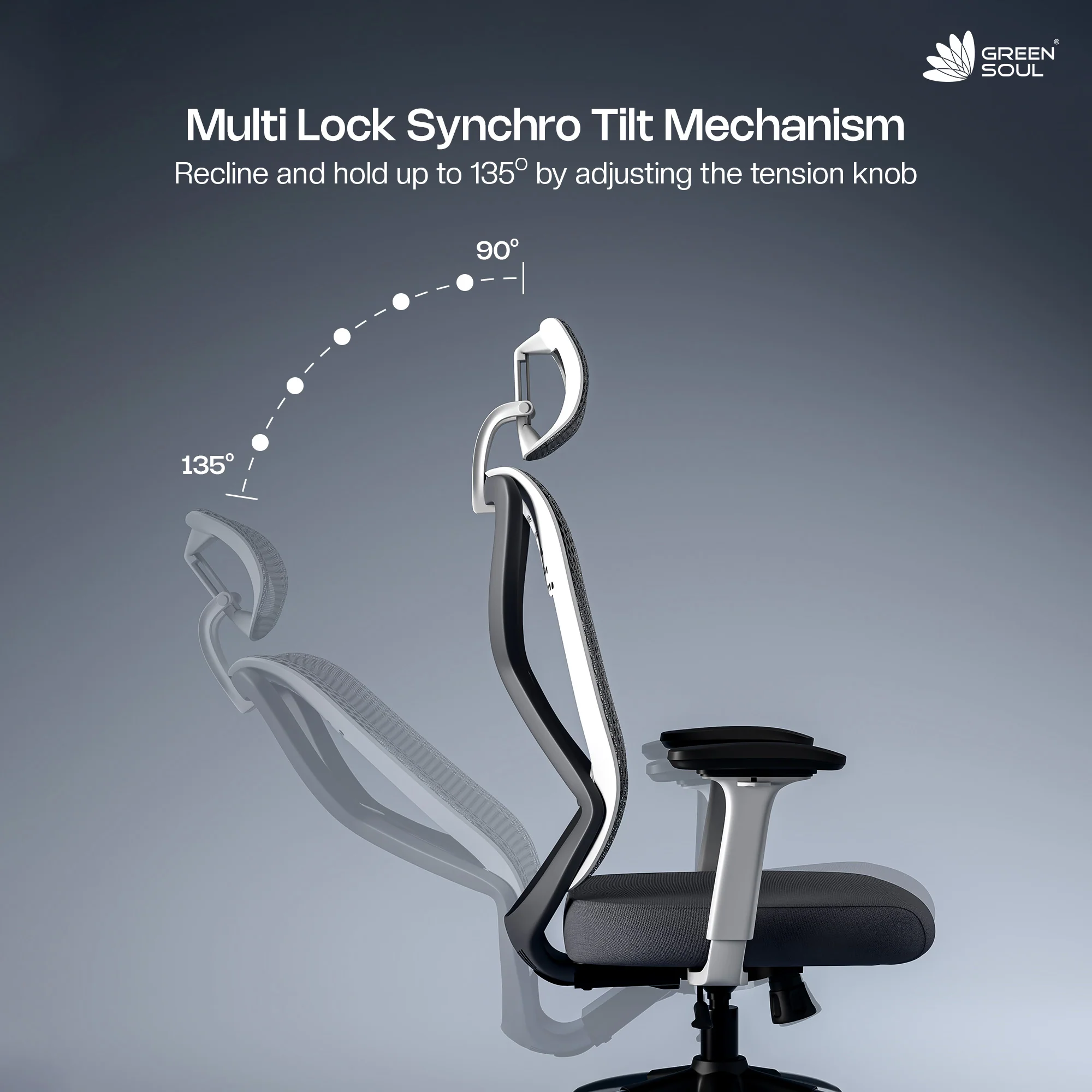 Green Soul Zodiac Pro Series High Back Mesh Office Chair - Image 105