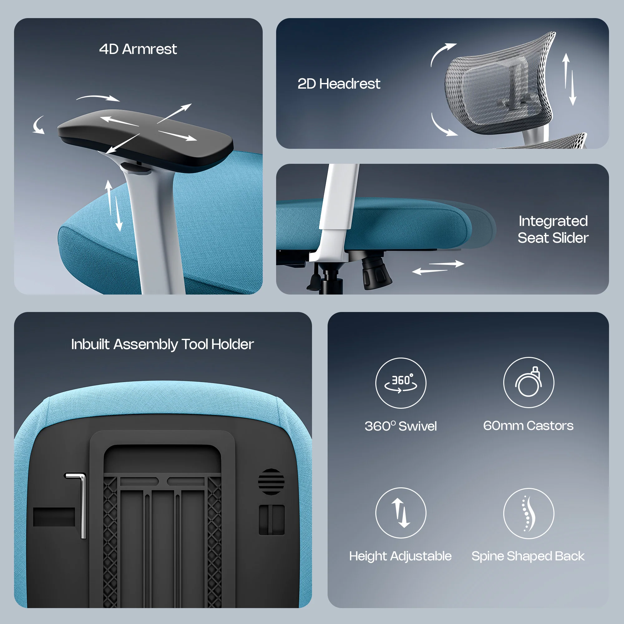 Green Soul Zodiac Pro Series High Back Mesh Office Chair - Image 117