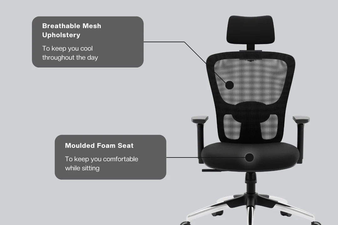 Green Soul Jupiter Superb High Back Mesh Office Chair - Image 6