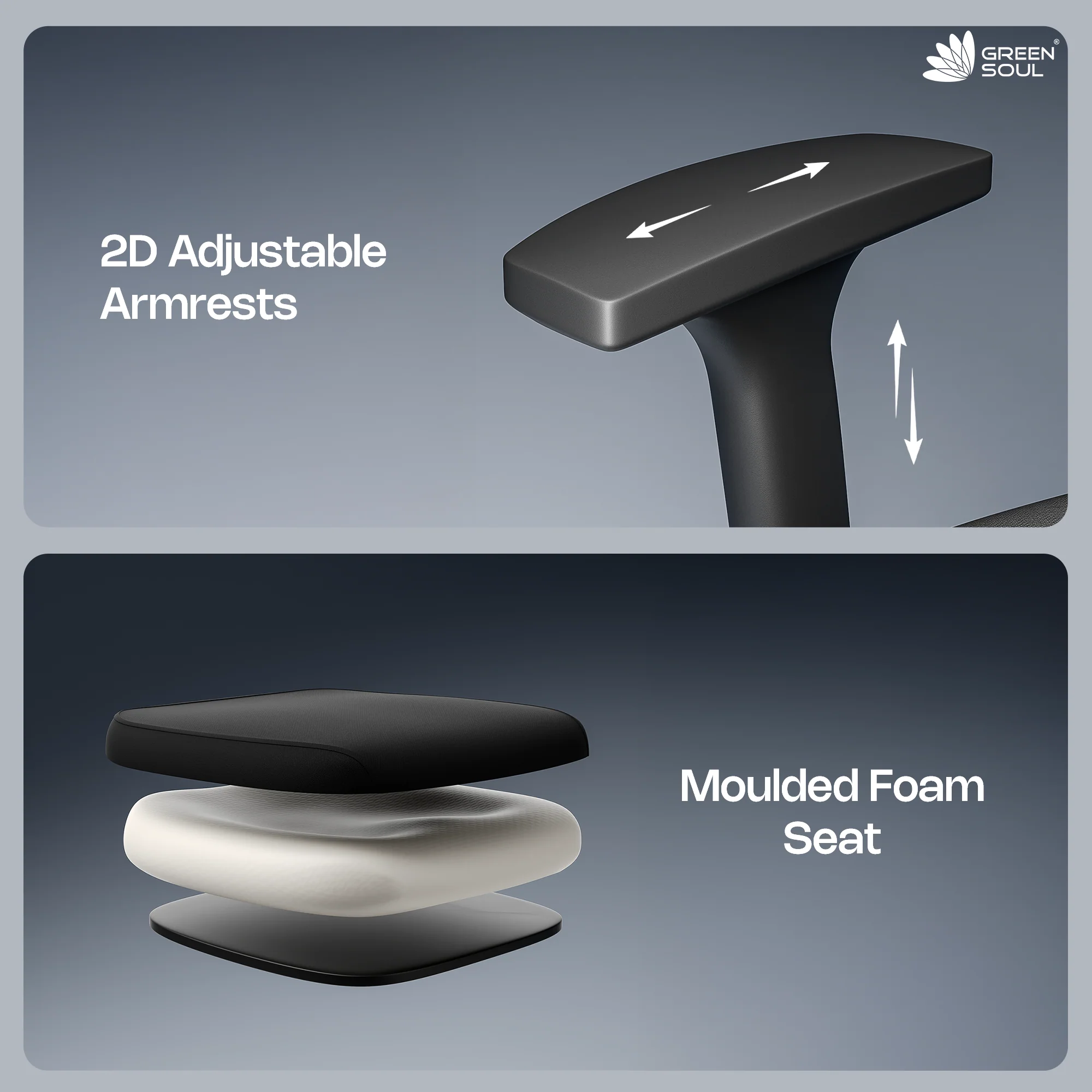 Green Soul Jupiter Superb Mid Back Mesh Office Chair - Image 22