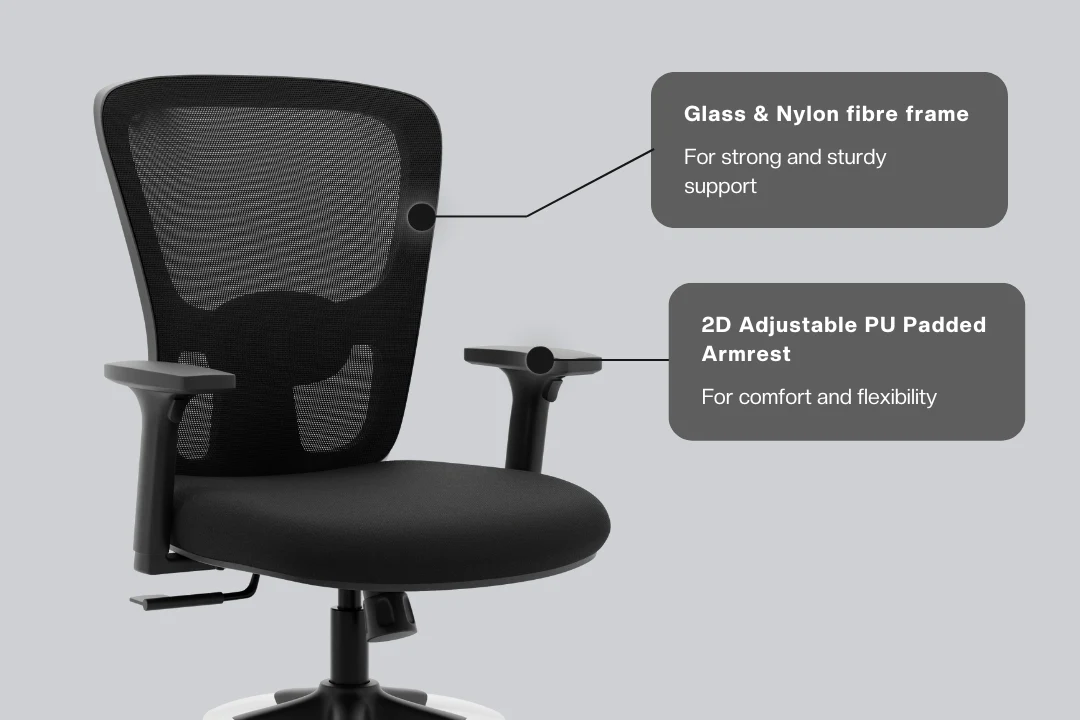 Green Soul Jupiter Superb Mid Back Mesh Office Chair - Image 8