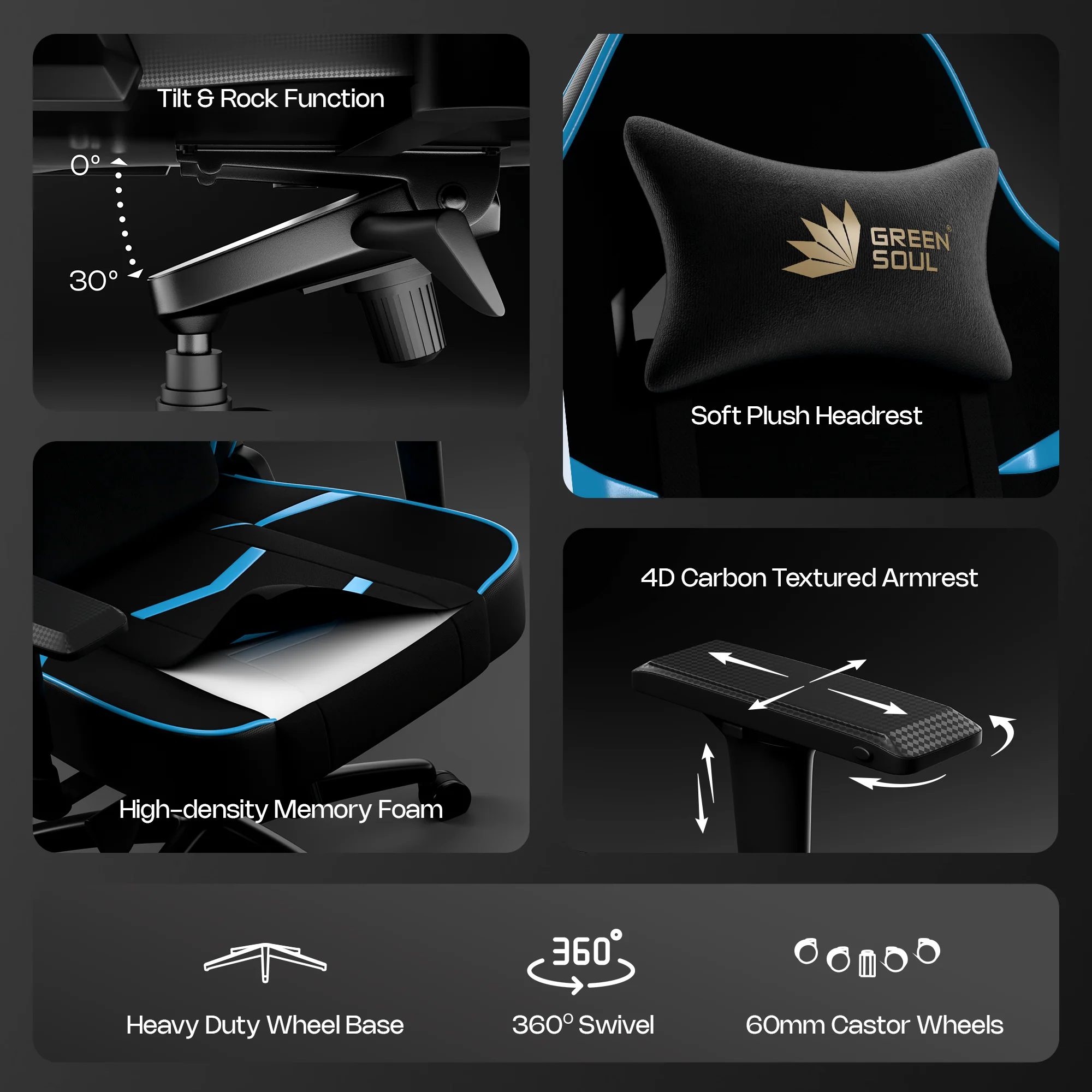 Green Soul Monster Ultimate (T) Gaming Chair - Image 54