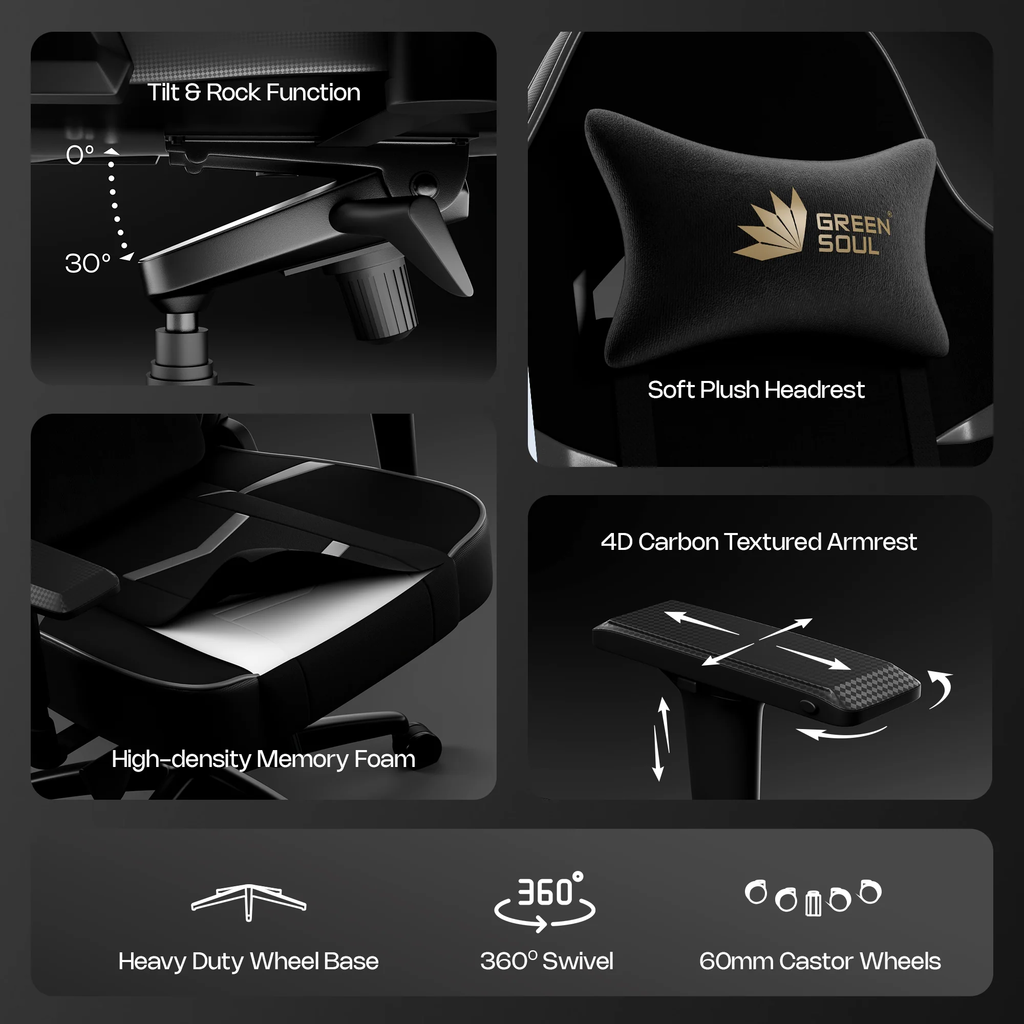 Green Soul Monster Ultimate (T) Gaming Chair - Image 64