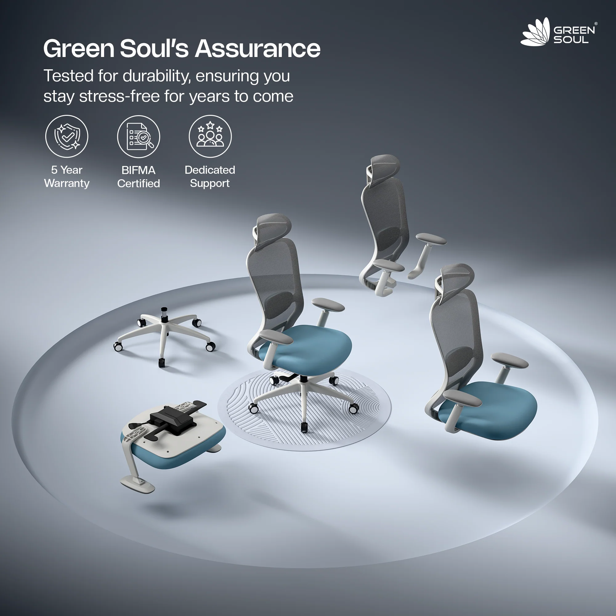 Green Soul Galaxy Ergonomic Office Chair - Image 14