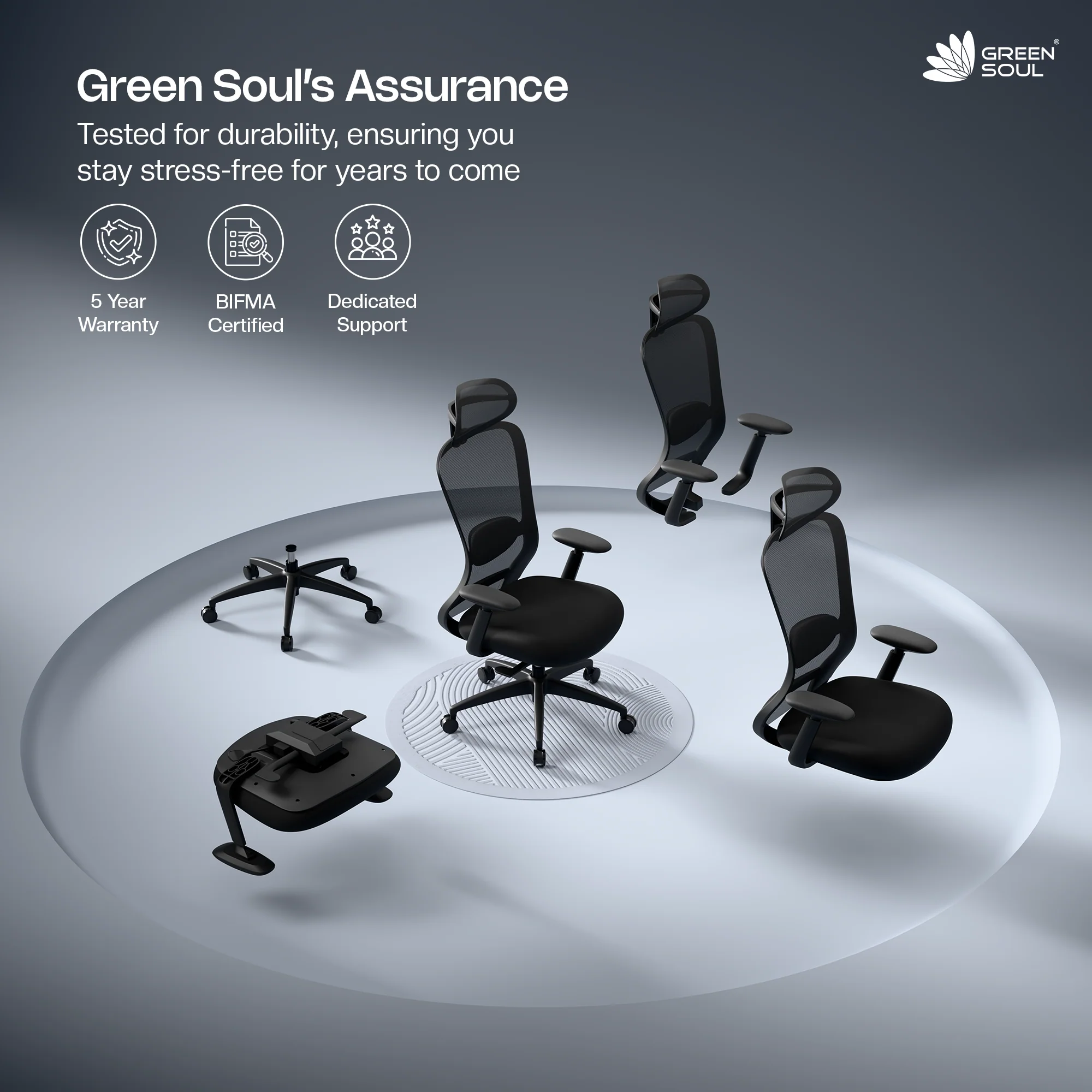 Green Soul Galaxy Ergonomic Office Chair - Image 26