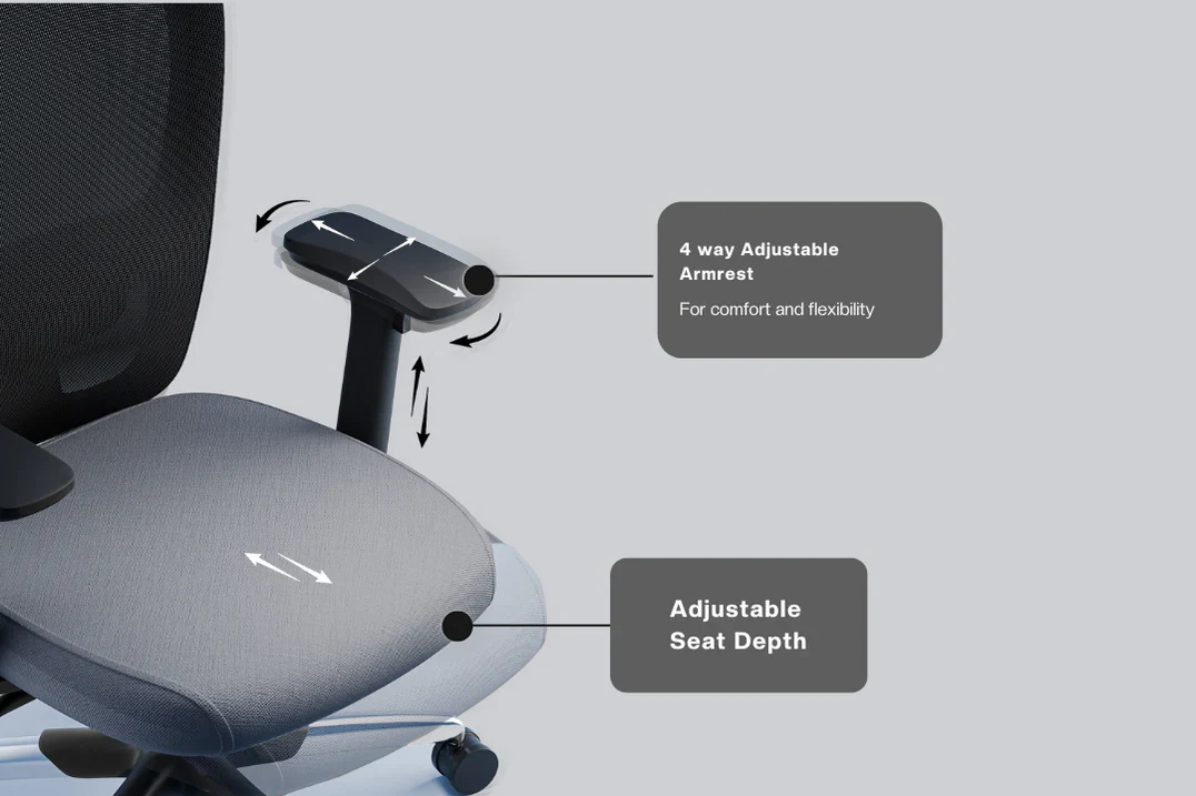 Green Soul Renewed Jupiter Pro High Back Mesh Office Chair - Image 15