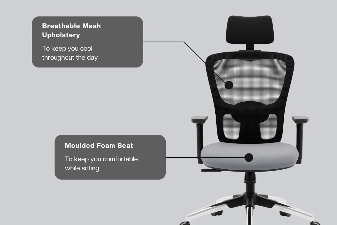 Green Soul Renewed Jupiter Superb High Back Office Chair - Image 9
