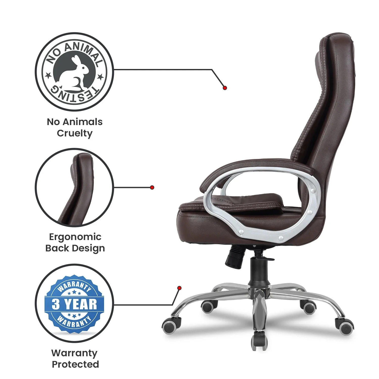 Green Soul Renewed Vienna High Back Executive Chair - Image 21