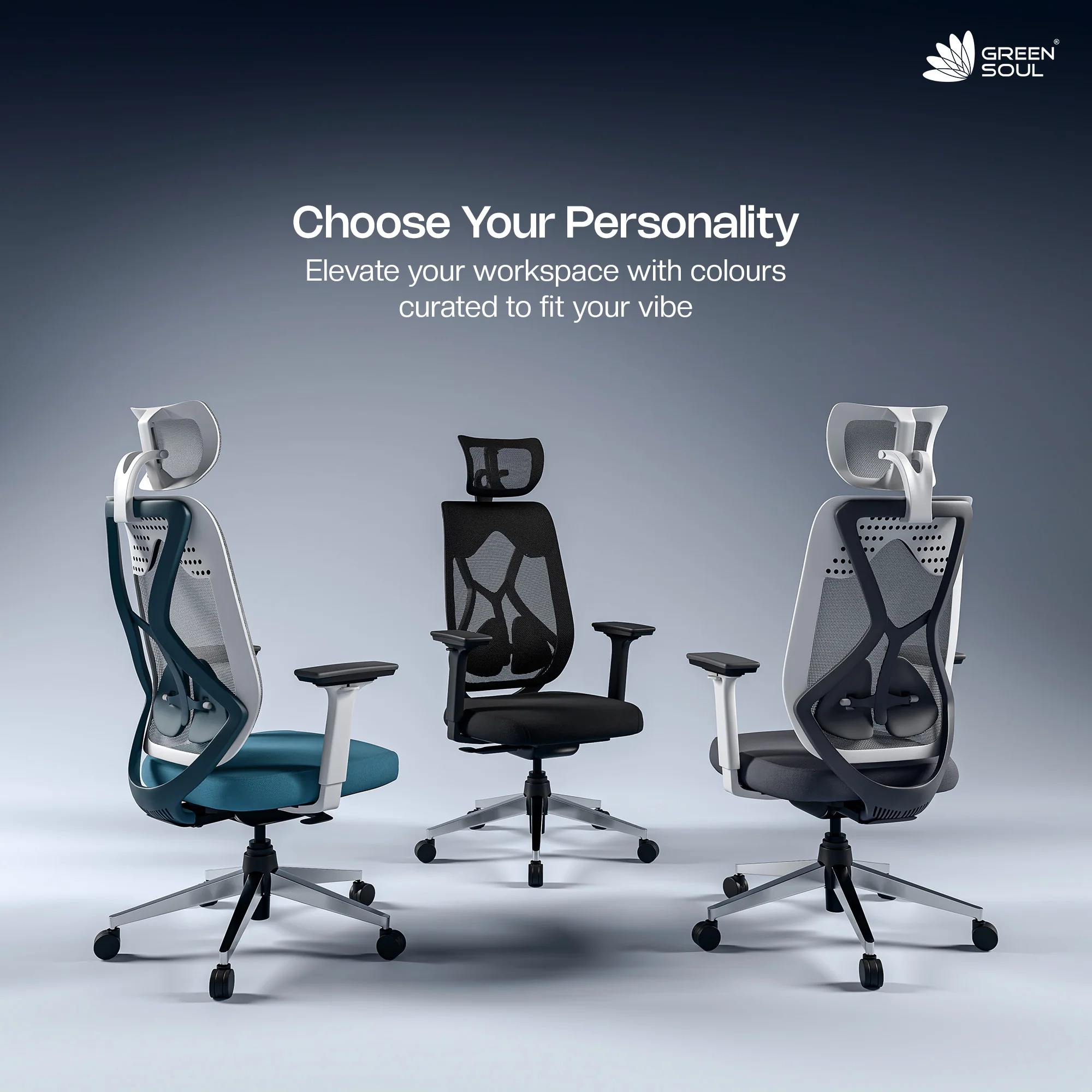 Green Soul Zodiac Superb with Upgraded Cushioned Lumbar Intelli-Adapt Recline Office Chair - Image 18