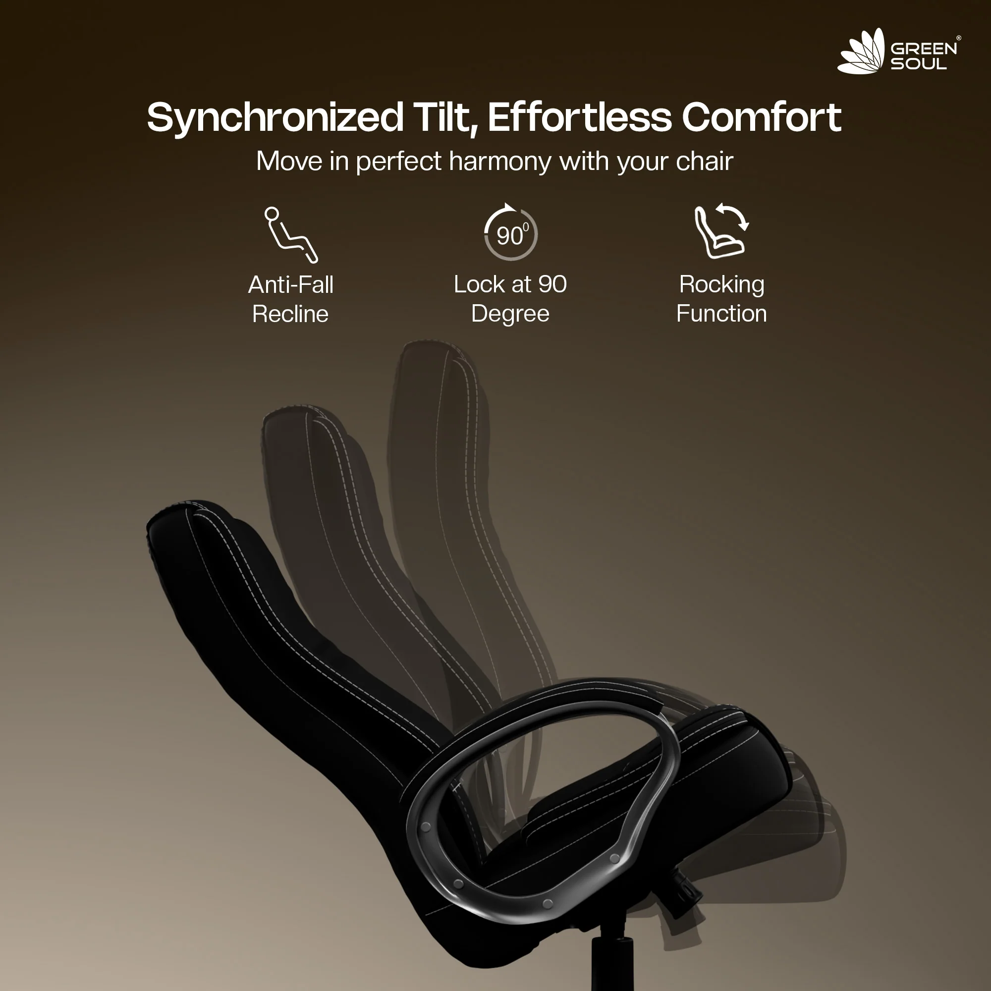 Green Soul Vienna Fabric Executive Chair - Image 53