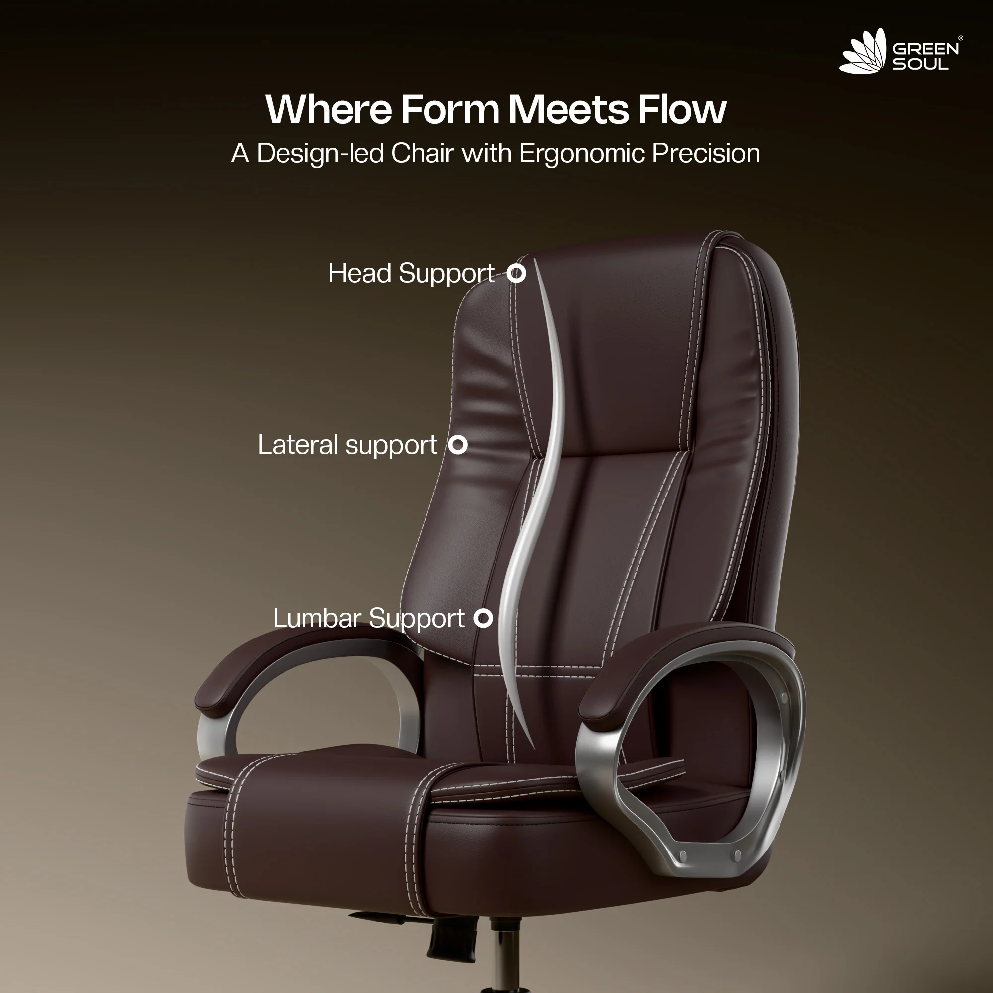 Green Soul Vienna High Back Executive Chair - Image 111