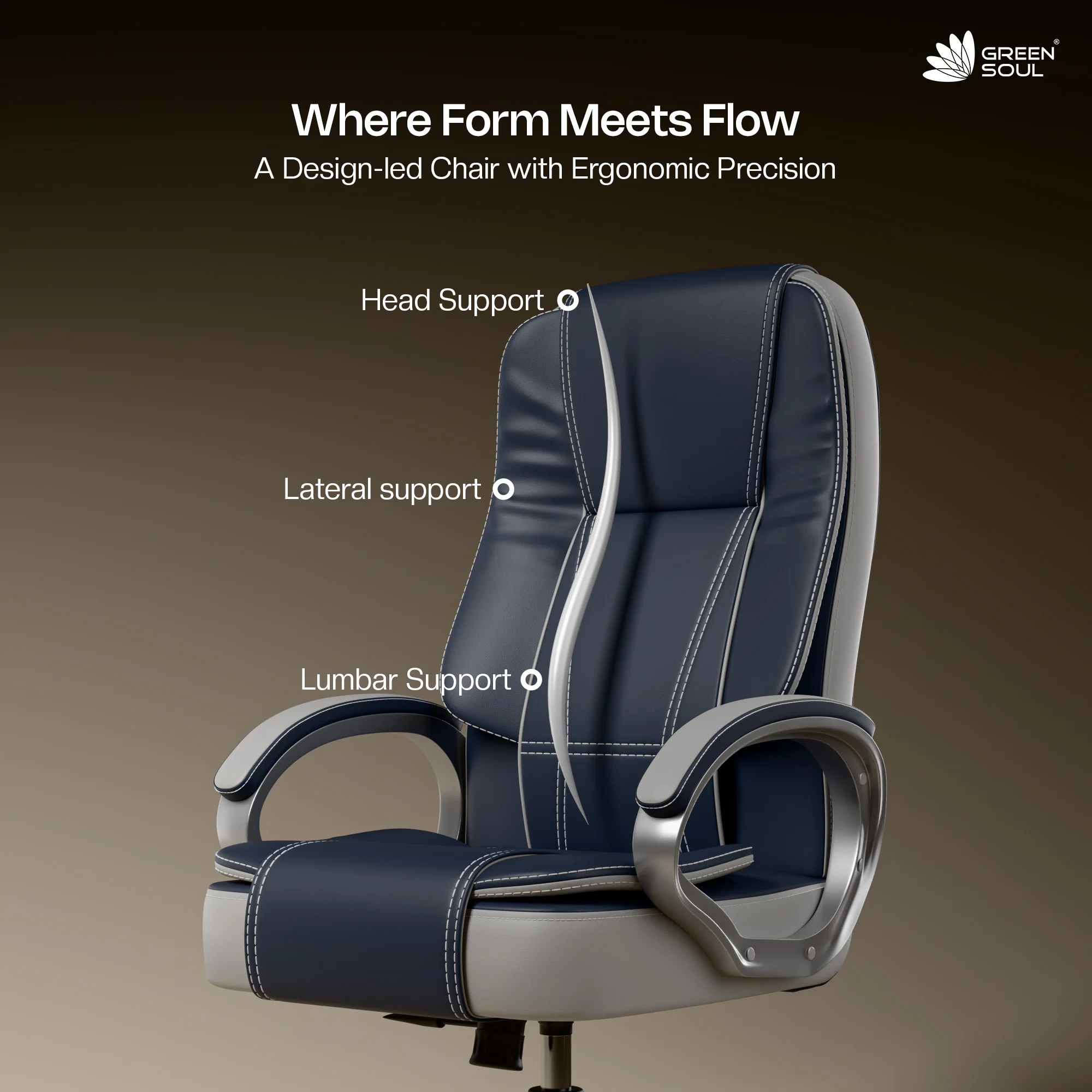 Green Soul Vienna High Back Executive Chair - Image 135