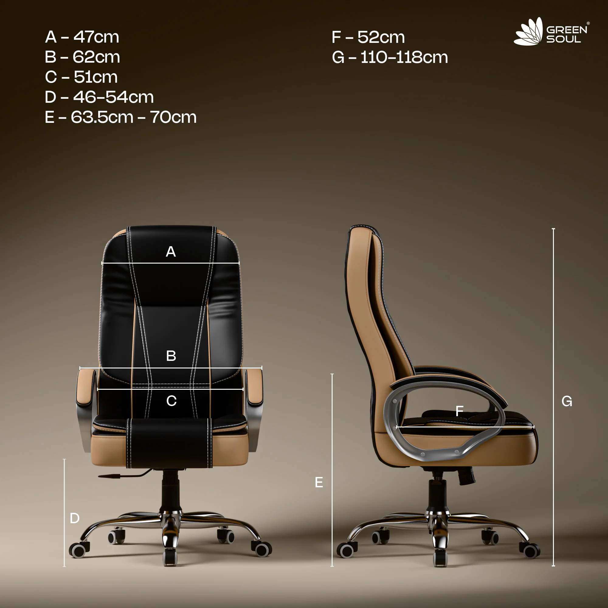 Green Soul Vienna High Back Executive Chair - Image 92